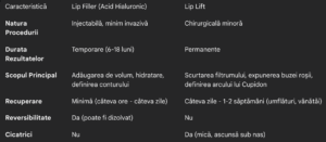 Lip Lift vs. Lip Filler_Marea Comparatie